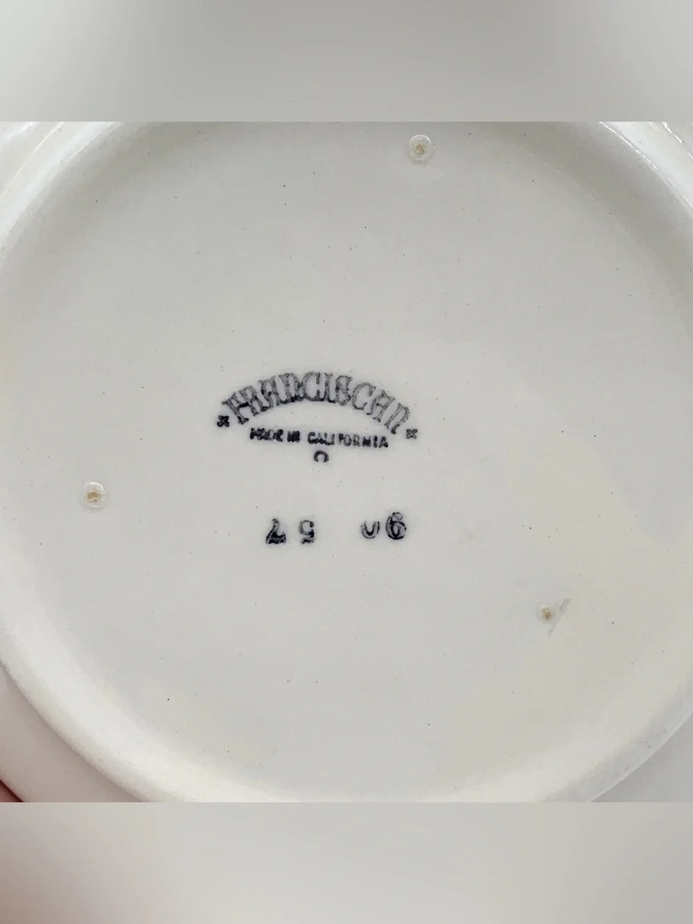 1949-53 Franciscan Apple Footed Vegetable Serving Bowl 7.5